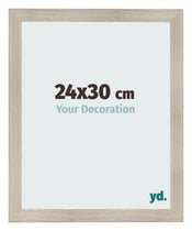 Cadre Photo 24x30cm Chene Rustique MDF Pisa De Face Mesure | Yourdecoration.fr