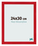 Cadre Photo 24x30cm Rouge MDF Pisa De Face Mesure | Yourdecoration.fr