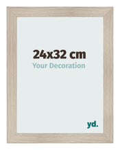 Cadre Photo 24x32cm Chene Rustique MDF Pisa De Face Mesure | Yourdecoration.fr