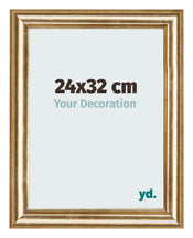 Cadre Photo 24x32cm Or Antique MDF Lazio De Face Mesure | Yourdecoration.fr