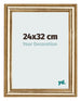 Cadre Photo 24x32cm Or Antique MDF Lazio De Face Mesure | Yourdecoration.fr