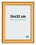 Cadre Photo 24x32cm Or Mat MDF Lazio De Face Mesure | Yourdecoration.fr
