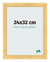 Cadre Photo 24x32cm Or Vintage MDF Pisa De Face Mesure | Yourdecoration.fr