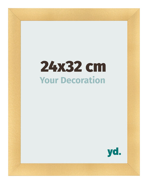 Cadre Photo 24x32cm Or Vintage MDF Pisa De Face Mesure | Yourdecoration.fr