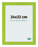 Cadre Photo 24x32cm Vert MDF Pisa De Face Mesure | Yourdecoration.fr