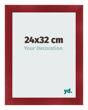 Cadre Photo 24x32cm Vin Rouge Patine MDF Pisa De Face Mesure | Yourdecoration.fr