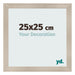 Cadre Photo 25x25cm Chene Rustique MDF Pisa De Face Mesure | Yourdecoration.fr