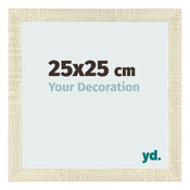 Cadre Photo 25x25cm Chene Sonoma MDF Pisa De Face Mesure | Yourdecoration.fr