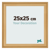 Cadre Photo 25x25cm De Pin Grain de Bois MDF Lazio De Face Mesure | Yourdecoration.fr