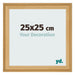 Cadre Photo 25x25cm De Pin Grain de Bois MDF Lazio De Face Mesure | Yourdecoration.fr