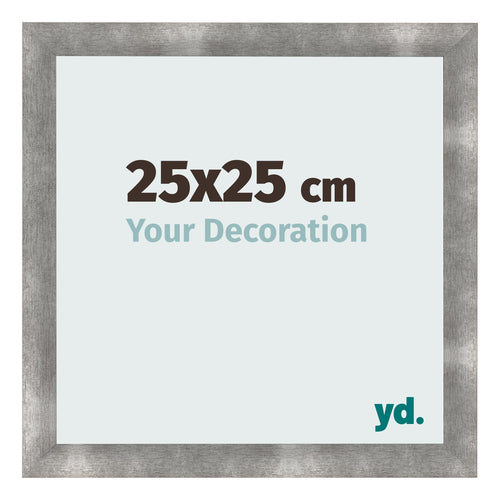 Cadre Photo 25x25cm Metal Vintage MDF Pisa De Face Mesure | Yourdecoration.fr