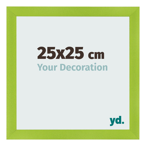Cadre Photo 25x25cm Vert MDF Pisa De Face Mesure | Yourdecoration.fr