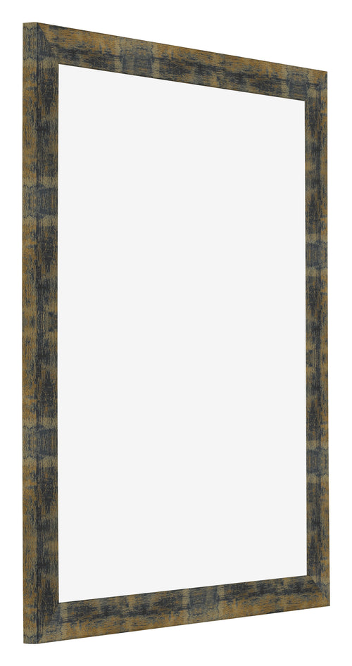 Cadre Photo 25x30cm Bleu Or Melange MDF Pisa De Face Oblique | Yourdecoration.fr