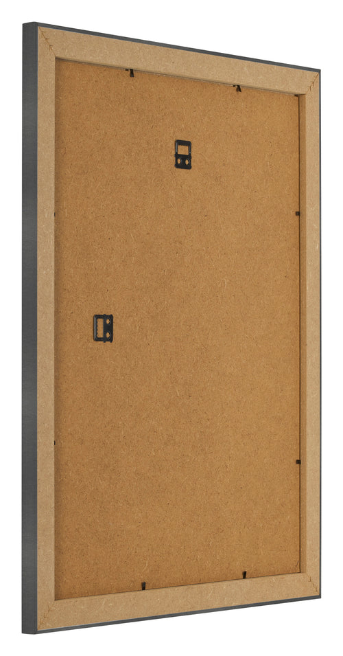 Cadre Photo 25x30cm Noir Argent Poli MDF Pisa Arriere Oblique | Yourdecoration.fr