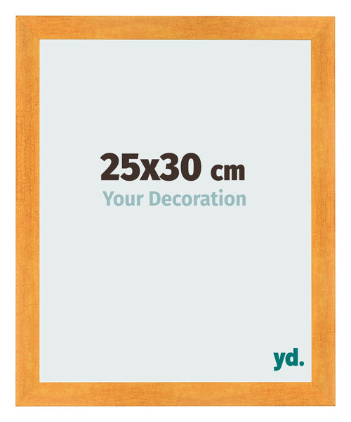 Cadre Photo 25x30cm Orange MDF Pisa De Face Mesure | Yourdecoration.fr