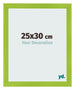Cadre Photo 25x30cm Vert MDF Pisa De Face Mesure | Yourdecoration.fr