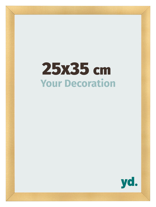 Cadre Photo 25x35cm Or Vintage MDF Pisa De Face Mesure | Yourdecoration.fr