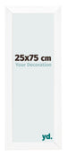 Cadre Photo 25x75cm Blanc Vintage MDF Pisa De Face Mesure | Yourdecoration.fr