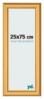 Cadre Photo 25x75cm Or Mat MDF Lazio De Face Mesure | Yourdecoration.fr
