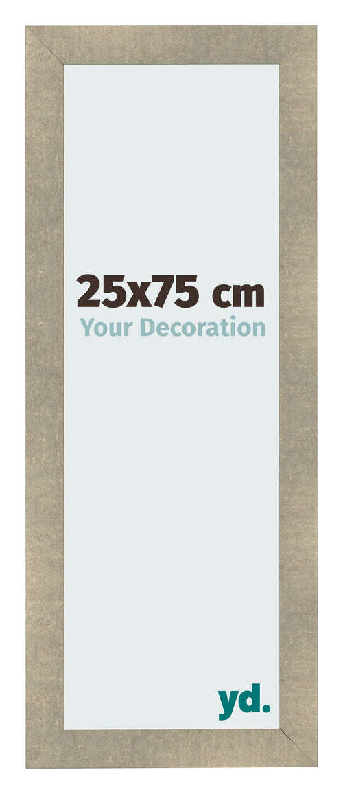 Cadre Photo 25x75cm Or Vintage MDF Pisa De Face Mesure | Yourdecoration.fr