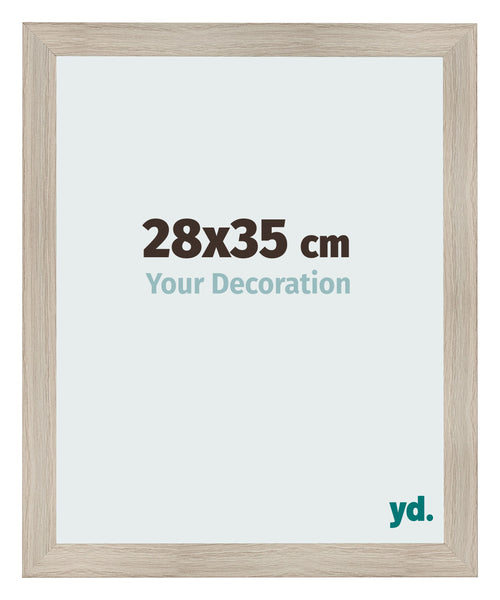 Cadre Photo 28x35cm Chene Rustique MDF Pisa De Face Mesure | Yourdecoration.fr