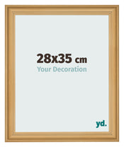 Cadre Photo 28x35cm De Pin Grain de Bois MDF Lazio De Face Mesure | Yourdecoration.fr