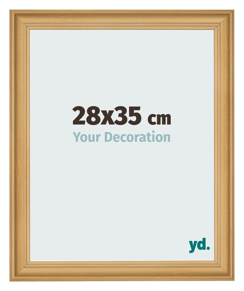 Cadre Photo 28x35cm De Pin Grain de Bois MDF Lazio De Face Mesure | Yourdecoration.fr
