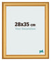 Cadre Photo 28x35cm Or Mat MDF Lazio De Face Mesure | Yourdecoration.fr