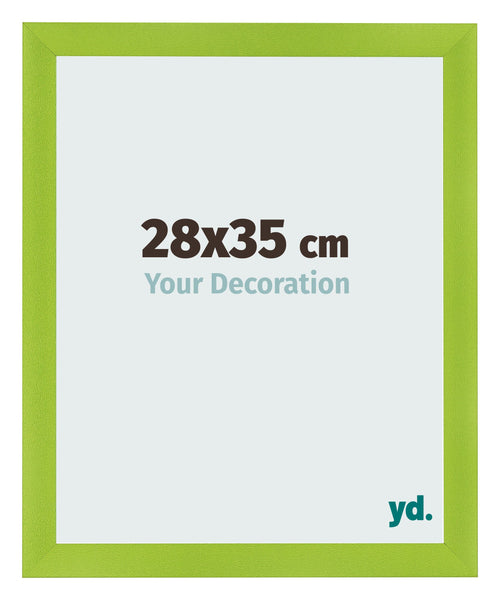 Cadre Photo 28x35cm Vert MDF Pisa De Face Mesure | Yourdecoration.fr
