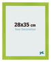 Cadre Photo 28x35cm Vert MDF Pisa De Face Mesure | Yourdecoration.fr