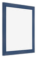Cadre Photo 30x30cm Bleu Fonce Patine MDF Pisa De Face Oblique | Yourdecoration.fr