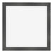 Cadre Photo 30x30cm Noir Argent Poli MDF Pisa De Face | Yourdecoration.fr