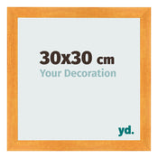 Cadre Photo 30x30cm Orange MDF Pisa De Face Mesure | Yourdecoration.fr