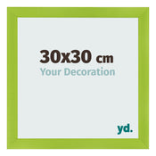 Cadre Photo 30x30cm Vert MDF Pisa De Face Mesure | Yourdecoration.fr