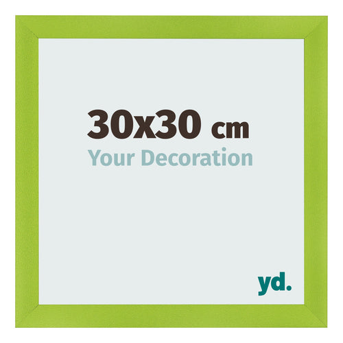 Cadre Photo 30x30cm Vert MDF Pisa De Face Mesure | Yourdecoration.fr