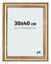 Cadre Photo 30x40cm Or Antique MDF Lazio De Face Mesure | Yourdecoration.fr