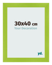 Cadre Photo 30x40cm Vert MDF Pisa De Face Mesure | Yourdecoration.fr