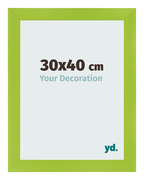 Cadre Photo 30x40cm Vert MDF Pisa De Face Mesure | Yourdecoration.fr