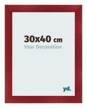 Cadre Photo 30x40cm Vin Rouge Patine MDF Pisa De Face Mesure | Yourdecoration.fr