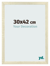 Cadre Photo 30x42cm Chene Sonoma MDF Pisa De Face Mesure | Yourdecoration.fr