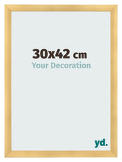 Cadre Photo 30x42cm Or Vintage MDF Pisa De Face Mesure | Yourdecoration.fr