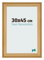 Cadre Photo 30x45cm De Pin Grain de Bois MDF Lazio De Face Mesure | Yourdecoration.fr