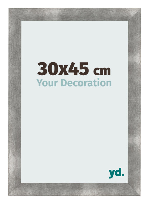 Cadre Photo 30x45cm Metal Vintage MDF Pisa De Face Mesure | Yourdecoration.fr