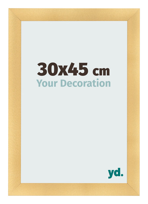 Cadre Photo 30x45cm Or Vintage MDF Pisa De Face Mesure | Yourdecoration.fr