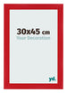 Cadre Photo 30x45cm Rouge MDF Pisa De Face Mesure | Yourdecoration.fr