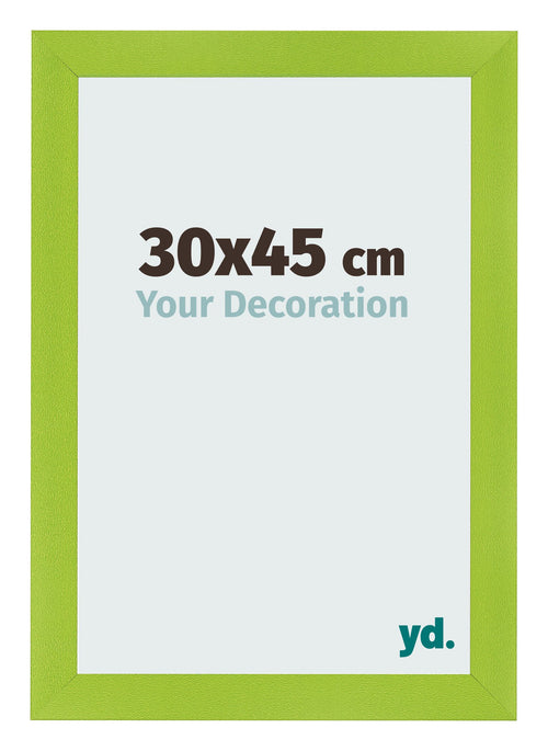 Cadre Photo 30x45cm Vert MDF Pisa De Face Mesure | Yourdecoration.fr