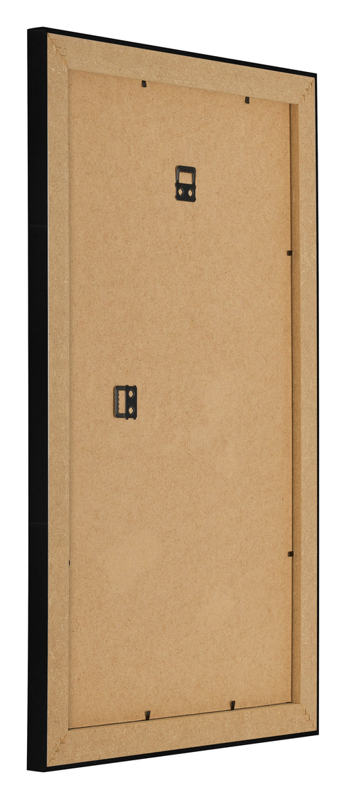 Cadre Photo 30x50cm Noir Argent Poli MDF Pisa Arriere Oblique | Yourdecoration.fr