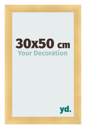Cadre Photo 30x50cm Or Vintage MDF Pisa De Face Mesure | Yourdecoration.fr