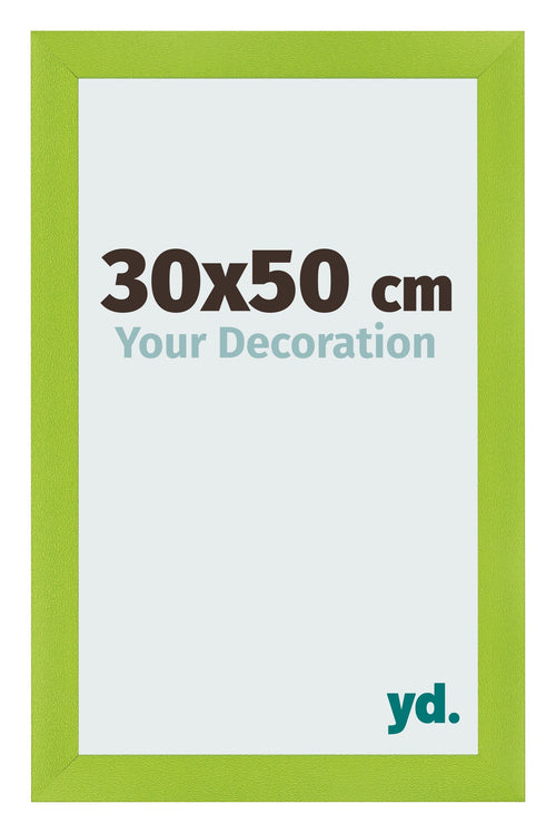 Cadre Photo 30x50cm Vert MDF Pisa De Face Mesure | Yourdecoration.fr