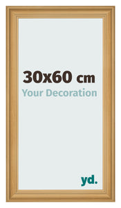 Cadre Photo 30x60cm De Pin Grain de Bois MDF Lazio De Face Mesure | Yourdecoration.fr